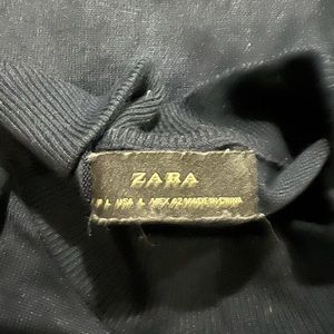 Navy Blue Short Sleeve Turtleneck